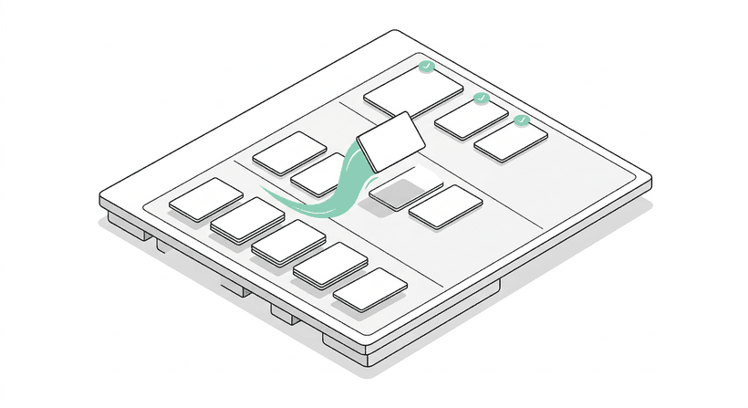 Tasks moving across a board